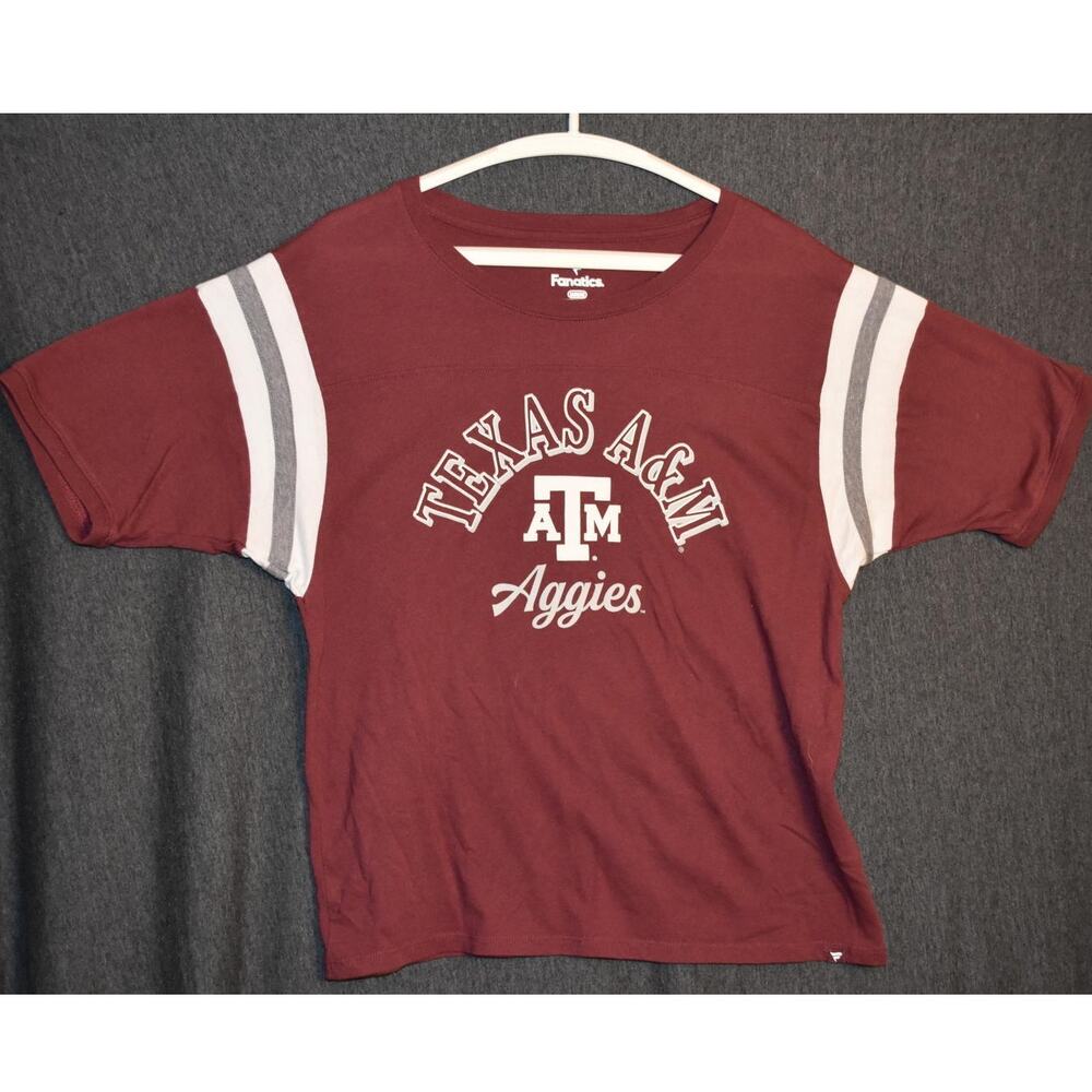 Texas A&M Women's Medium Gig 'Em Aggies Fanatics Short Sleeve Shirt